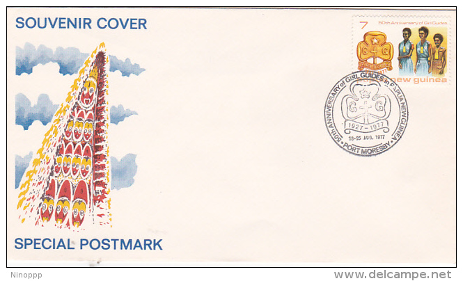 Papua New Guinea 1977 50th Anniversary Of Girl Guides In PNG Souvenir Cover - Other & Unclassified