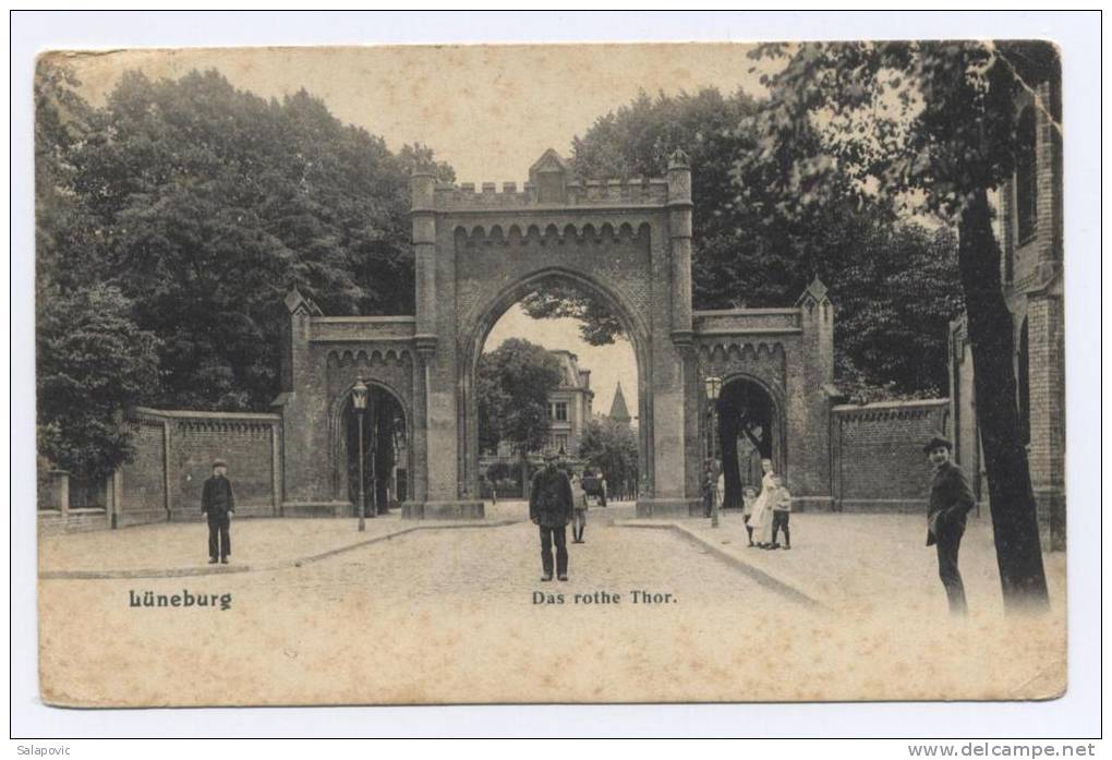 LUNEBURG DAS ROTHE THOR 1906,  2 SCANS - Lüneburg