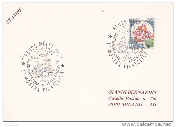 Italy 1986 1st Philatelic Exhibition  Of Scouts , Menfi, Souvenir Cover - Autres & Non Classés