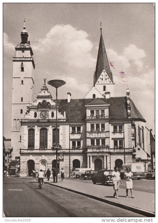 N8584 Inglostadt Rathaus Mit Pfeifturm Und St Moritzkirche    2 Scans - Ingolstadt