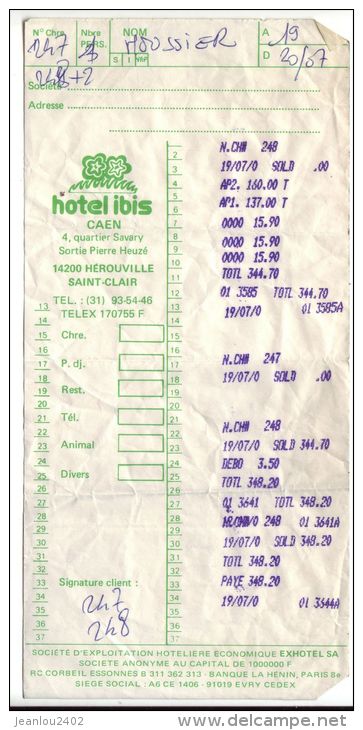 ADDITION "HOTEL IBIS" - CAEN - Deportes & Turismo