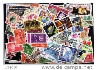 MONACO, Lot De 200 Timbres Tous Differents Neufs Et Oblitérés. Satisfaction Assurée - Collections, Lots & Séries