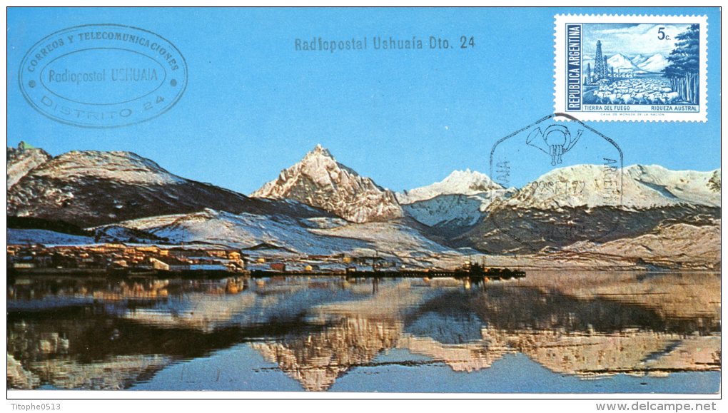 ARGENTINE. N°912 Sur Carte Commémorative De 1979. Ushuaia. - Andere & Zonder Classificatie