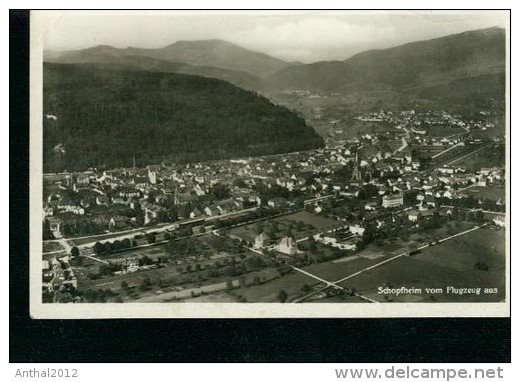 Schopfheim Vom Flugzeug Aus Fabrik Schornstein Sw 17.9.1933 - Schopfheim