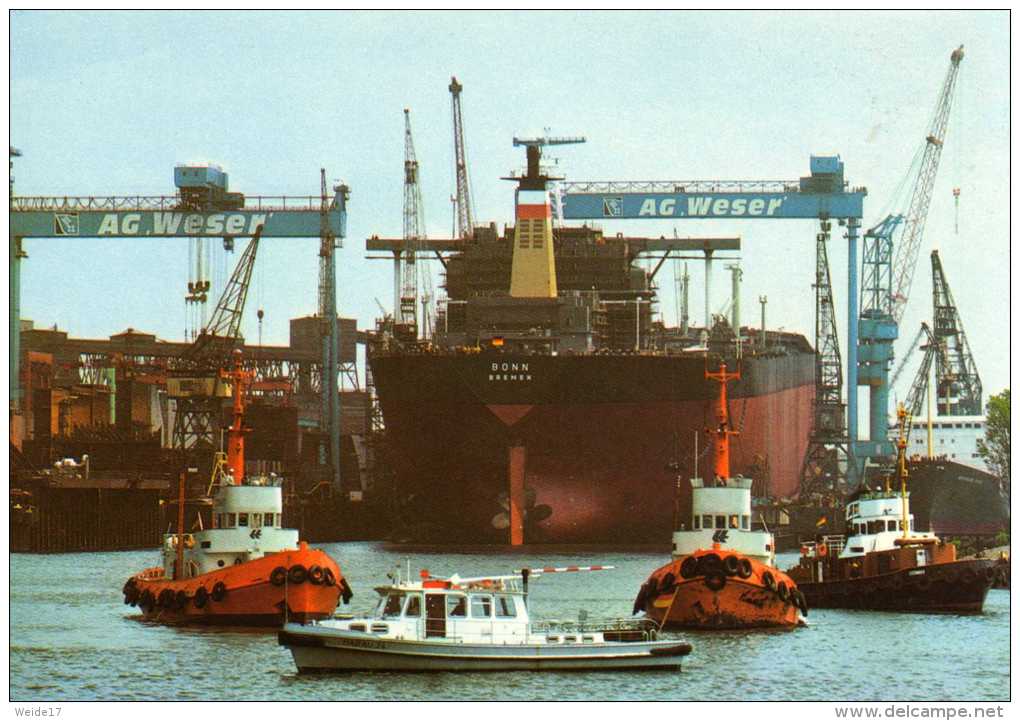 02653 - Hapag-Lloyd Tanker BONN In Der Werft AG WESER Im Hafen Von Bremen - Tankers