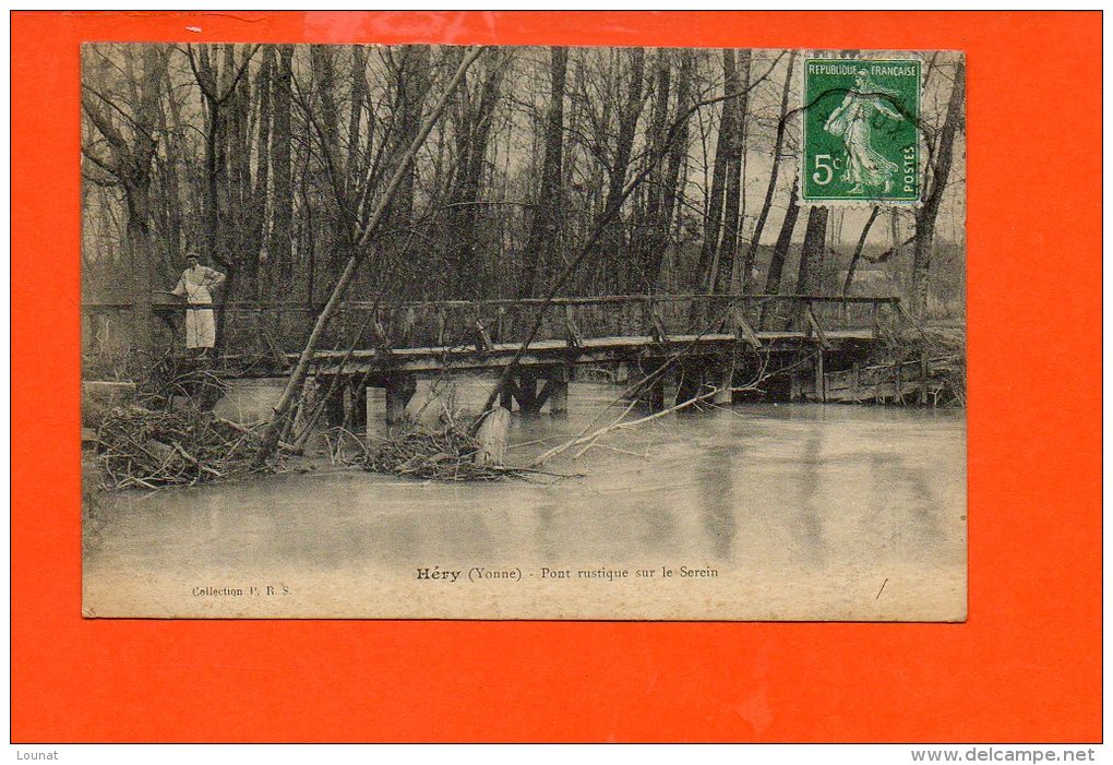 89 HERY : Pont Rustique Sur Le Serein - Hery