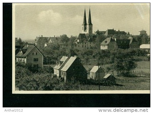 Neuendettelsau Wohnhäuser Kirche Teilansicht Sw 30er - Neuendettelsau