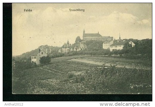 Fulda Frauenberg Panorama Wohnhäuser Sw 9.4.1910 - Fulda