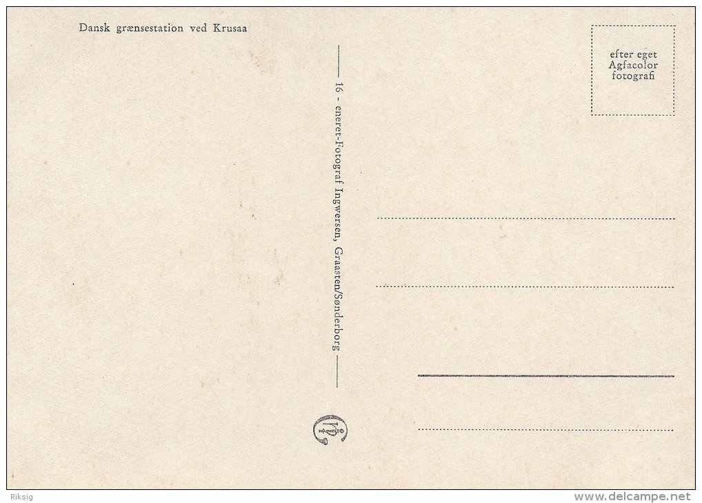 Borderline Krusaa   Between Germany & Denmark .  Grenze -Borderstation.  # 0879 - Other & Unclassified