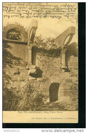 Rar Alt-Gelnhausen Burg Pallas Kamin Sw 30.5.1910 Nach Frankfurt - Gelnhausen