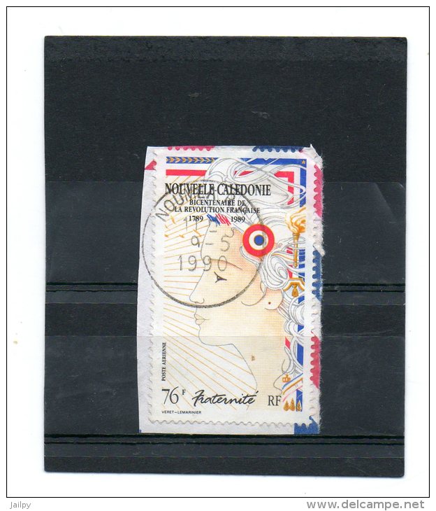 NOUVELLE -CALEDONIE   76 F   Année 1989   Poste Aérienne   (sur Fragment Belle Oblitération) - Usati