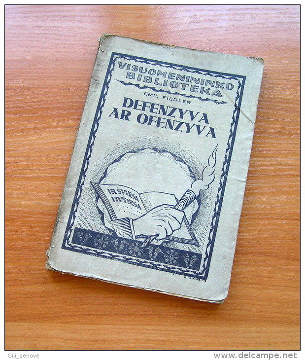 Lithuanian Book /Defenzyva Ar Ofenzyva By E. Fiedler 1930 - Old Books