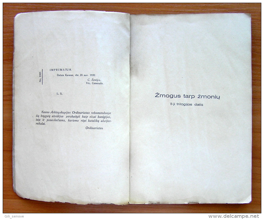 Lithuanian Book /Defenzyva Ar Ofenzyva By E. Fiedler 1930 - Alte Bücher