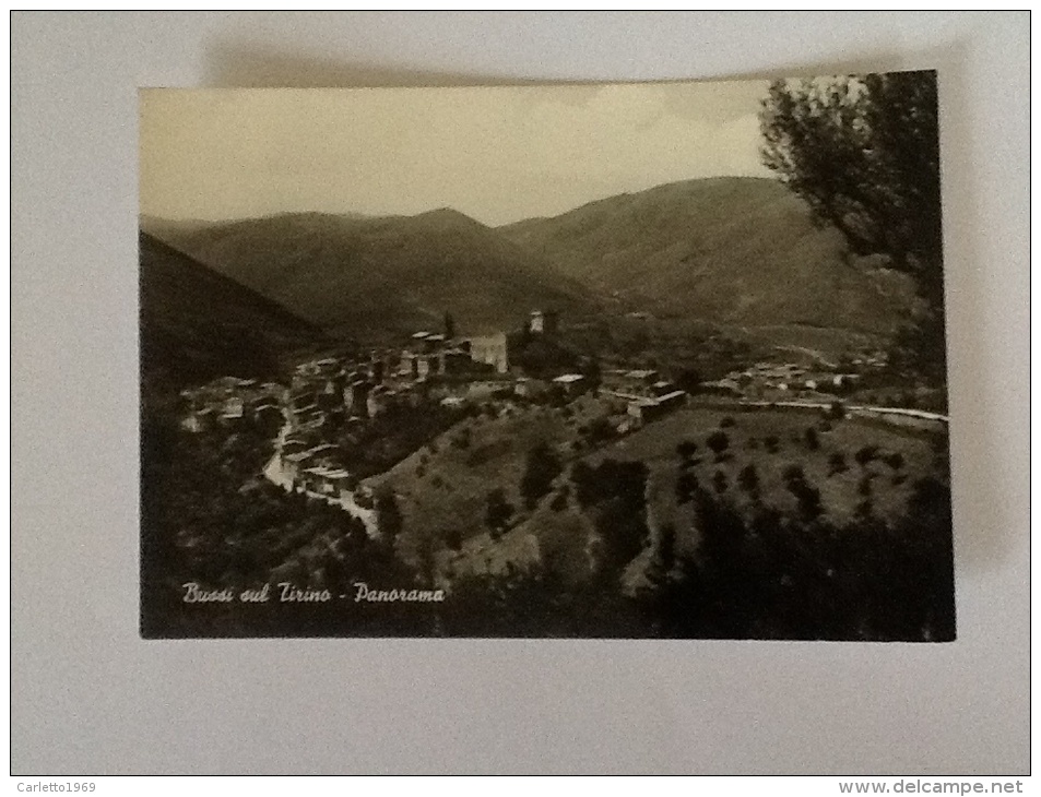 BUSSI SUL TIRINO PANORAMA NON VIAGGIATA ANNI 50/60 - Pescara