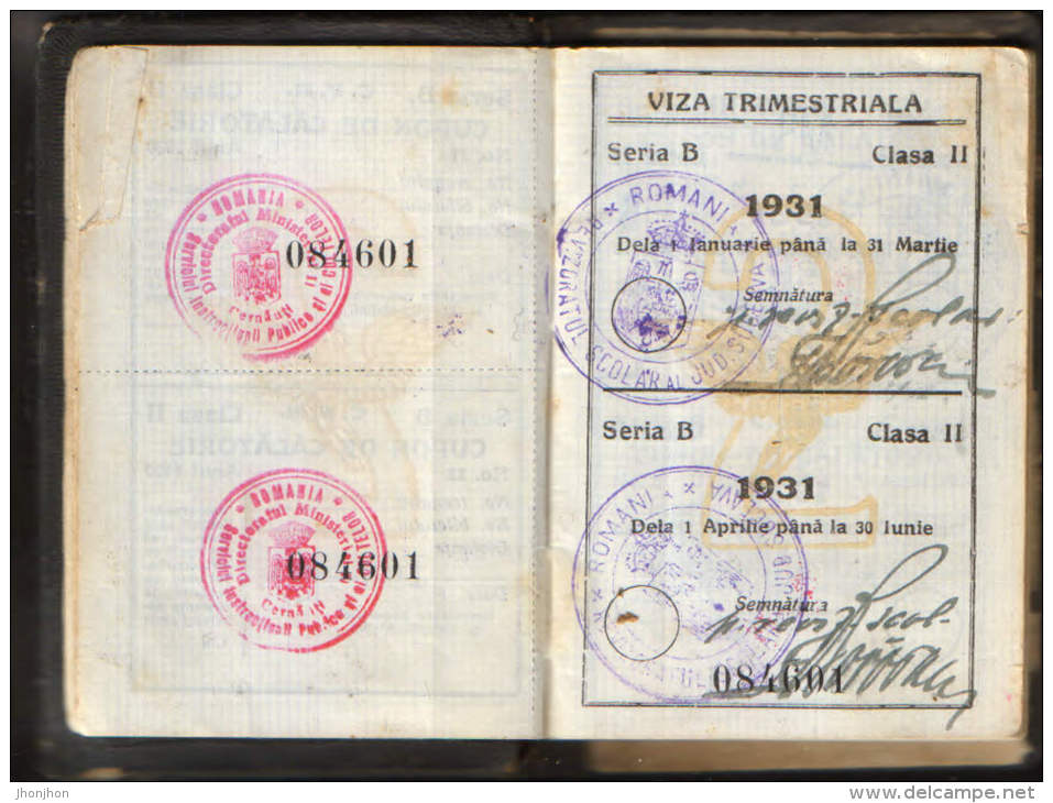 Romania-Identification Card For Travel CFR Years 1930-1934, Bukovina-Cernautzi-7/scan S - Europe