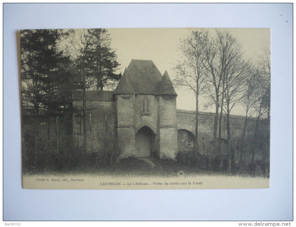 80 - LUCHEUX - LE  CHATEAU - Porte De Sortie Sur La Forêt - Lucheux