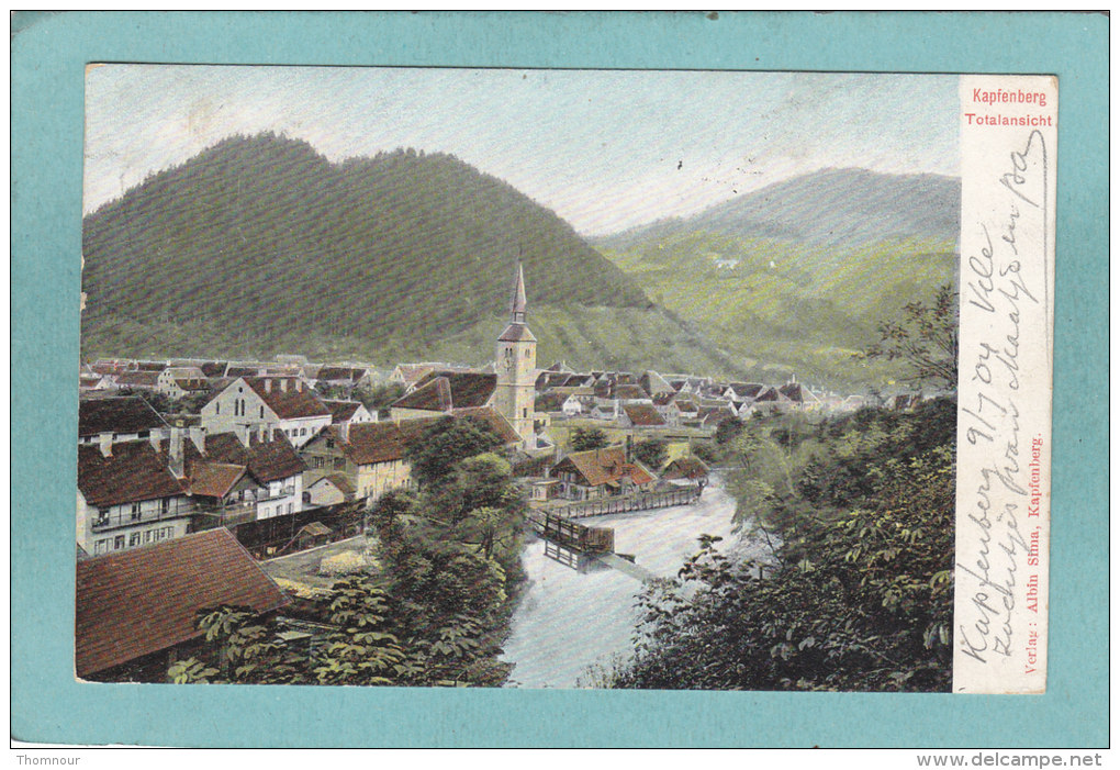 KAPFENBERG  -  TOTALANSICHT  -  1904 .-  BELLE CARTE PRECURSEUR  - - Kapfenberg