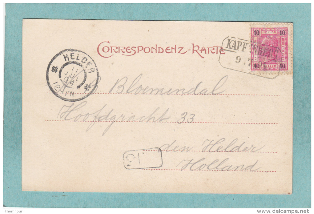 KAPFENBERG  -  TOTALANSICHT  -  1904 .-  BELLE CARTE PRECURSEUR  - - Kapfenberg