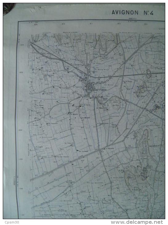 Carte Géographique - AVIGNON N°4 - Aubignan - Sarrians - Loriol - Monteux - 1/20.000 - Topographische Karten