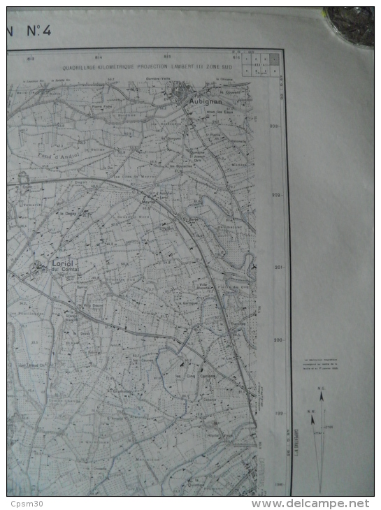 Carte Géographique - AVIGNON N°4 - Aubignan - Sarrians - Loriol - Monteux - 1/20.000 - Topographische Karten