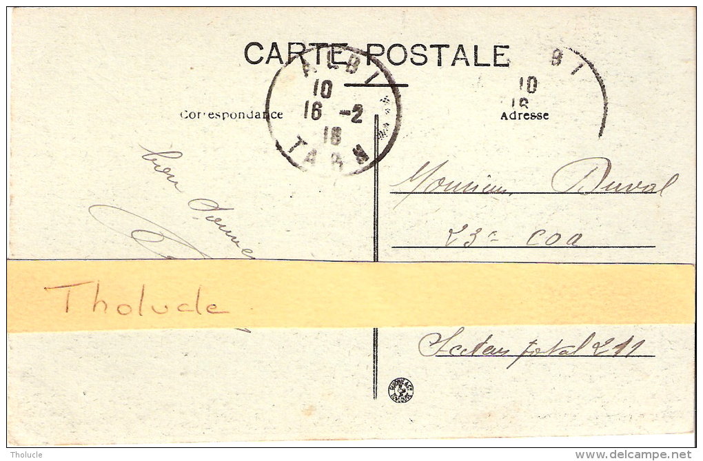 Ambialet (Villefranche D´Albigeois-Albi-Tarn)-19 18-Vue Générale Prise Du Château-Belle Oblitération  D´Albi En 1918 - Villefranche D'Albigeois