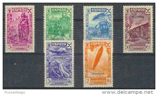 ESPAÑA/GUINEA 1938 - Edifil #B1/6 * (Beneficencia) - Precio Cat. €51 - Guinea Española
