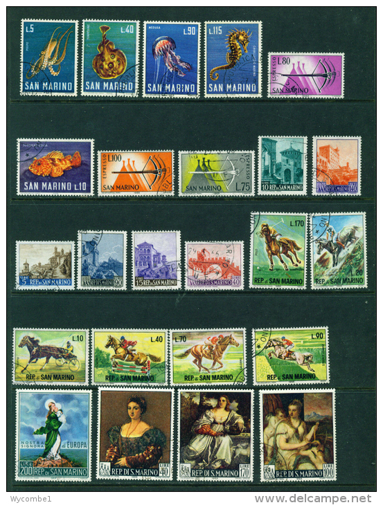 SAN MARINO - Lot Of Used Issues As Scans 1 - Verzamelingen & Reeksen