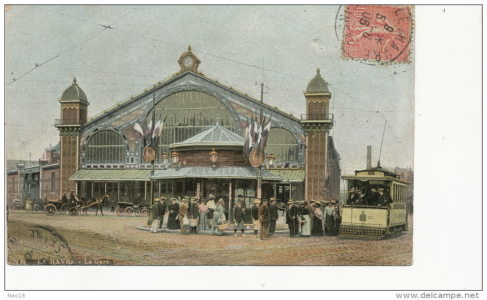 Le Havre La Gare LVC No 49  Tramway Tram - Station