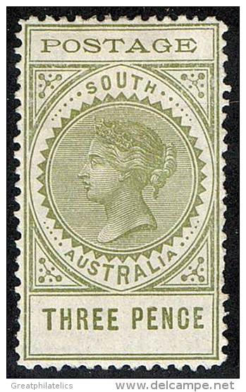 AUSTRALIA / SOUTH AUSTRALIA 1902 VICTORIA SC# 121 VF OG HR (DEL01) - Mint Stamps