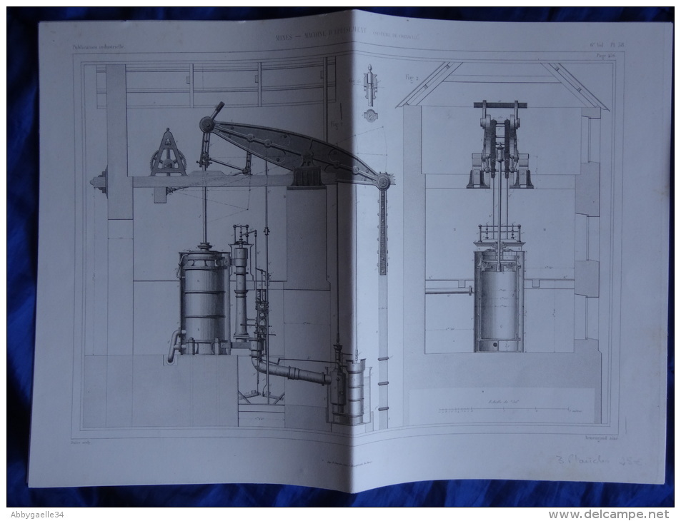 MINES _ Machine D'épuisent (Système De Cornwall) (3 Documents) - Maschinen