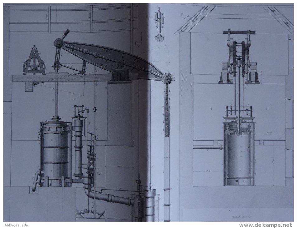 MINES _ Machine D'épuisent (Système De Cornwall) (3 Documents) - Machines