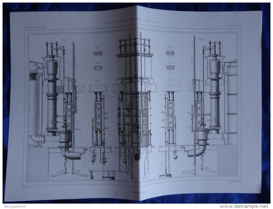 MINES _ Machine D'épuisent (Système De Cornwall) (3 Documents) - Macchine