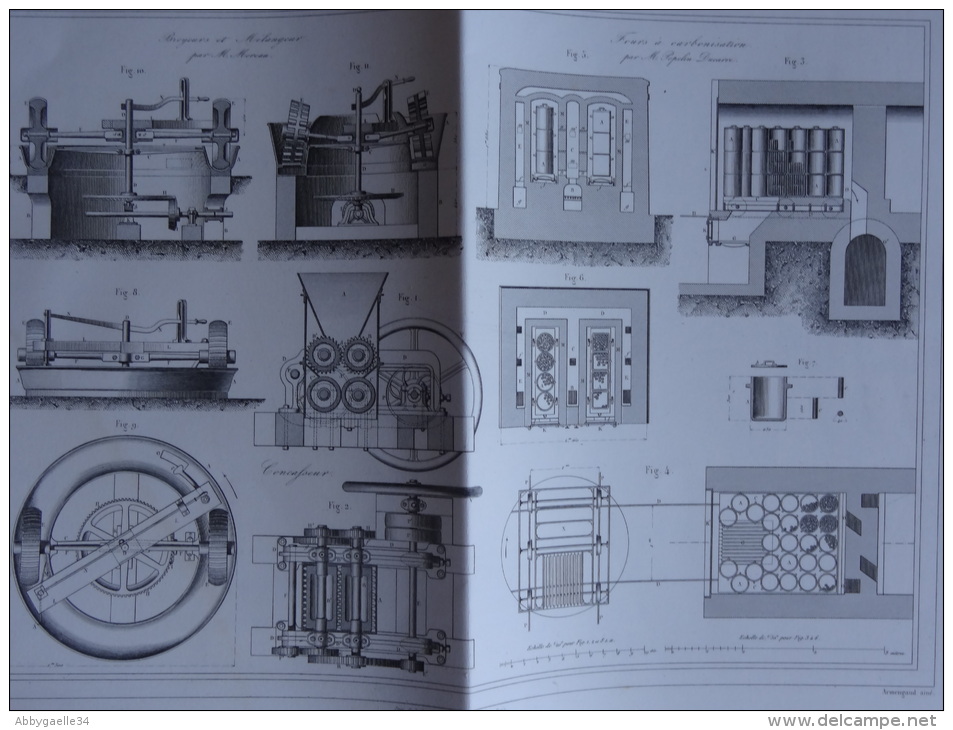 Appareils appliqués à la fabrication des charbons artificiels par M. DAVID (3 documents)