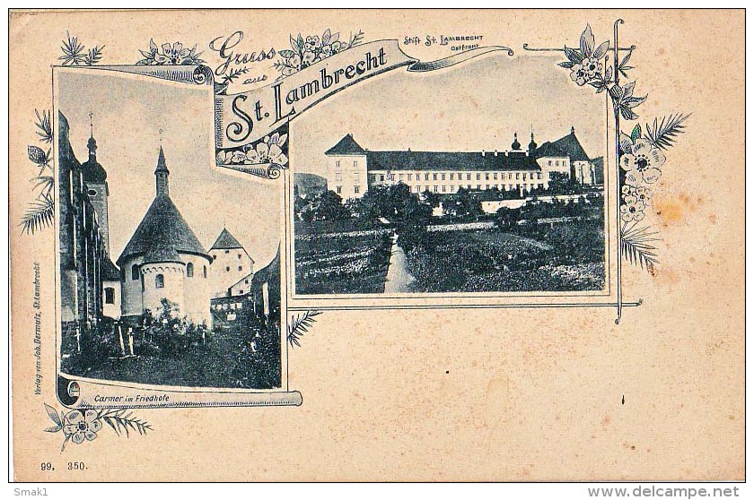 AK STEIERMARK  STYRIA St. Lambrecht ,OST.FRONT,VERLAG JOH.DERMUTZ,Nr.99. 350.OLD POSTCARD VOR 1904 - Mureck