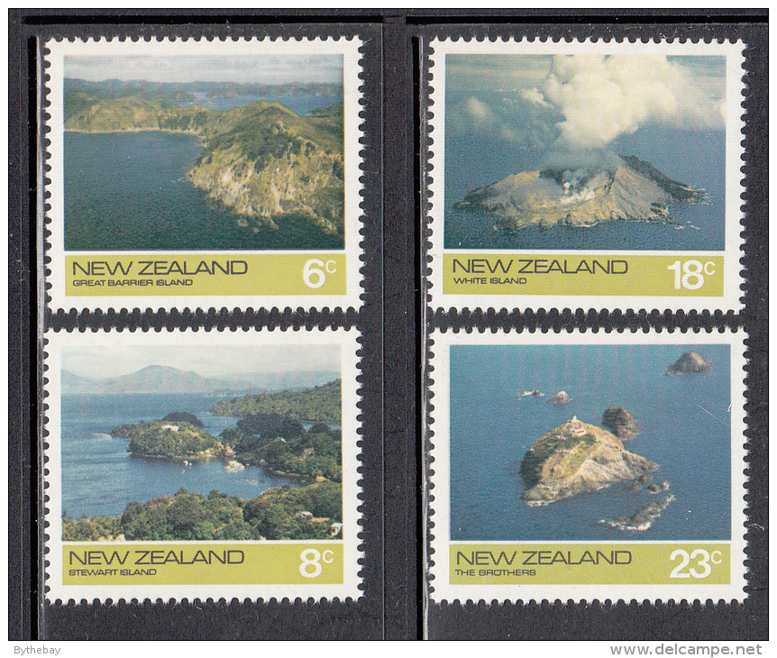 New Zealand MNH Scott #563-#566 Set Of 4 Islands - Great Barrier, Stewart, White, The Brothers - Nuevos