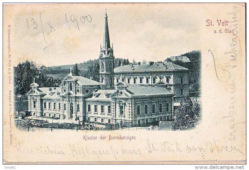 AK Kärnten  ST.VEIT A.d.GLAN,F.SCHNEEBERGER,STENGEL&Co.DRESDEN,GEPRÄGT, OLD POSTCARD 1900 - St. Veit An Der Glan