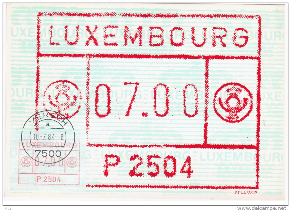 Luxembourg 1984 Mersch - Maximumkaarten