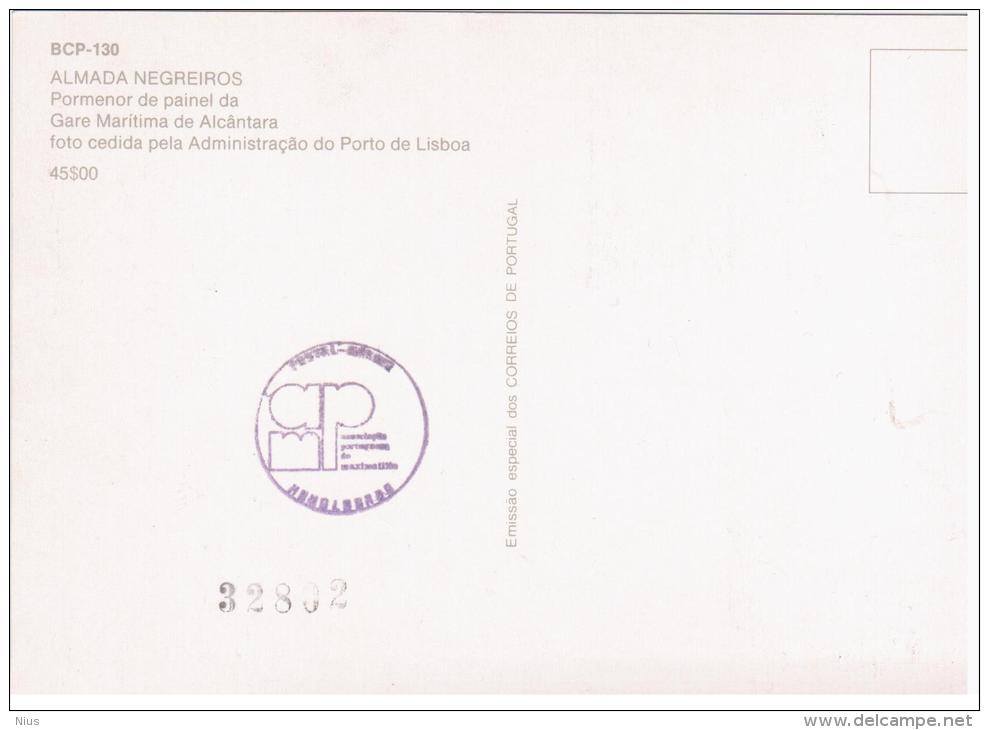 Portugal 1993 Peinture Centenaire De Almada Negreiros Maximum Card - Maximum Cards & Covers