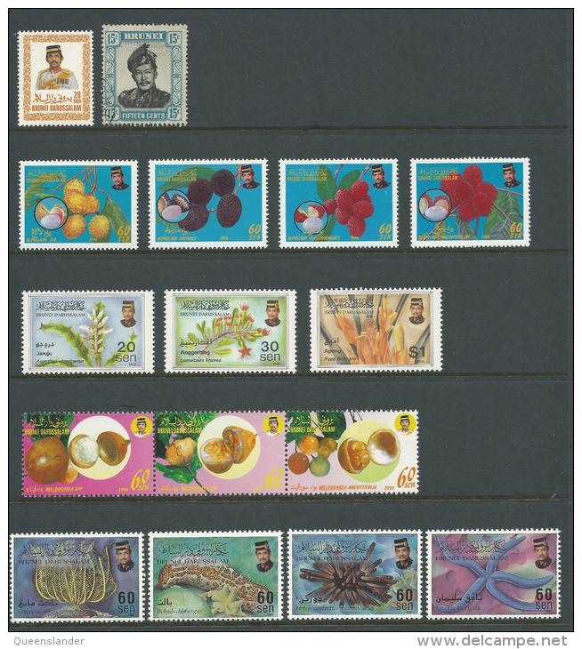 Small Collection Of Brunei MUH & Used Nice Colourful Stamps Nice Scott Catalogue Value - Brunei (1984-...)