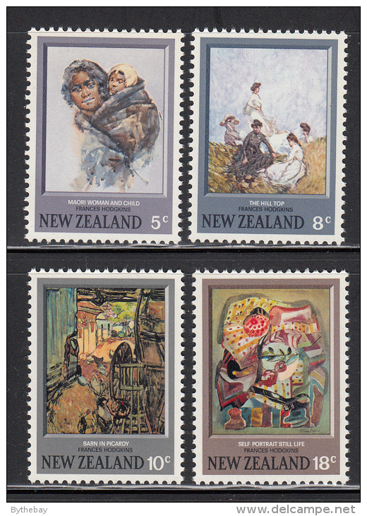 New Zealand MNH Scott #521-#524 Set Of 4 Paintings By Frances Hodgkins - Nuevos