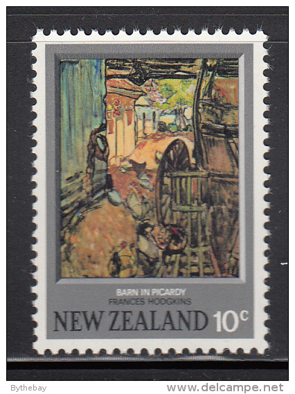 New Zealand MNH Scott #523 10c Barn In Picardy - Paintings By Frances Hodgkins - Nuevos