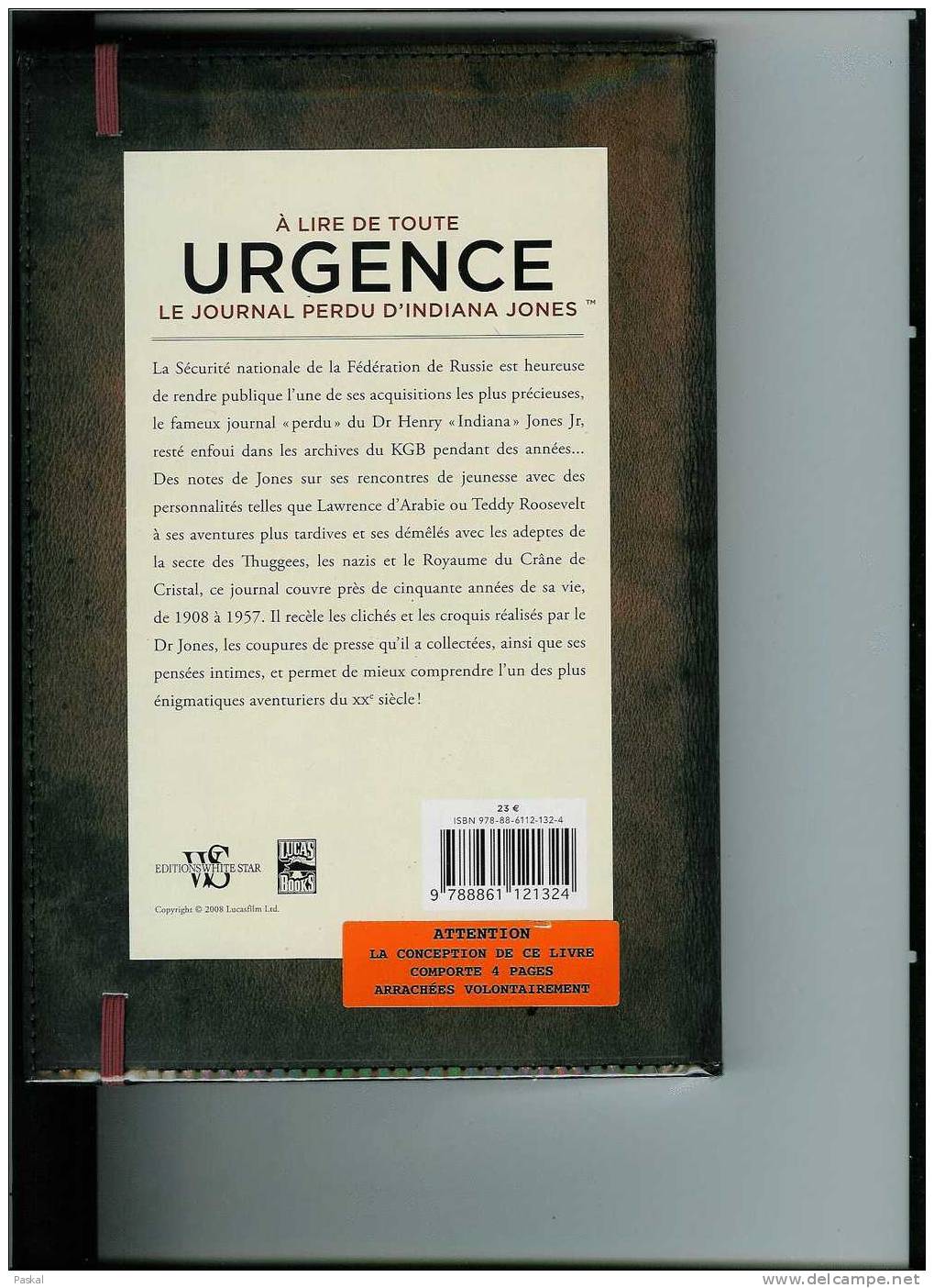 LE JOURNAL PERDU D´INDIANA JONES - Cinéma/Télévision