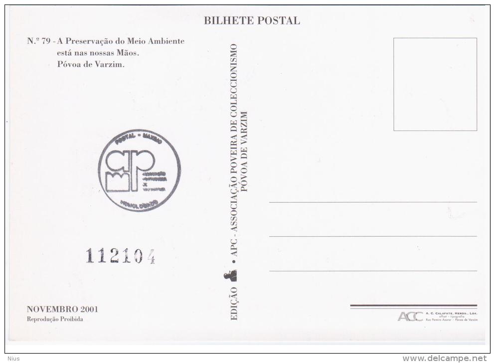 Portugal 2001 Selar O Futuro Maximum Card Pavoa De Varzim - Cartes-maximum (CM)
