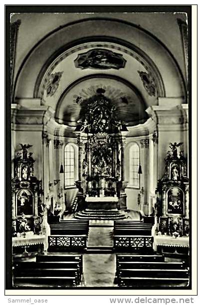 Oberaudorf Am Inn , Pfarrkirche Innenbereich  -  Ansichtskarte Ca.1962    (2122) - Rosenheim
