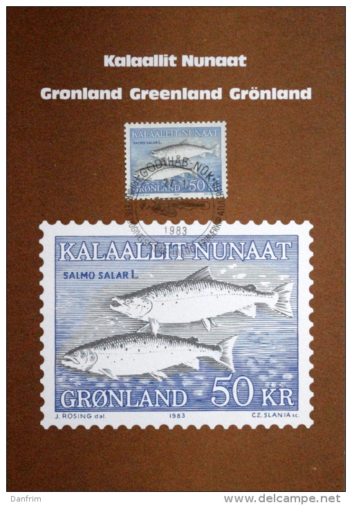 Greenland 1983 Salmon FDC Card  MiNr.140 ( Lot Ks ) - FDC