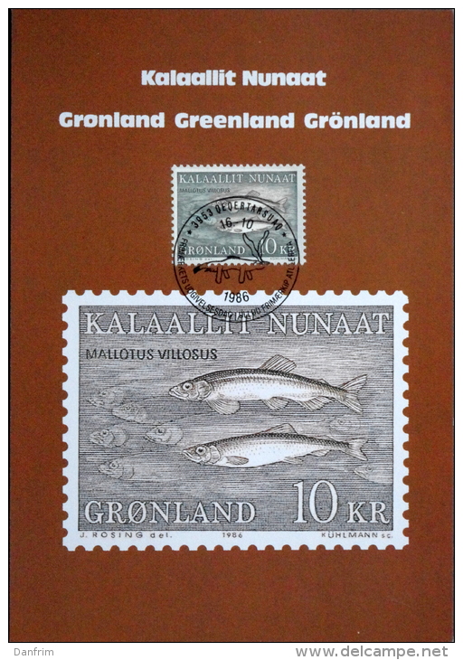 Greenland 1986 FISH   MiNr.168  FDC Card    ( Lot Ks - FDC