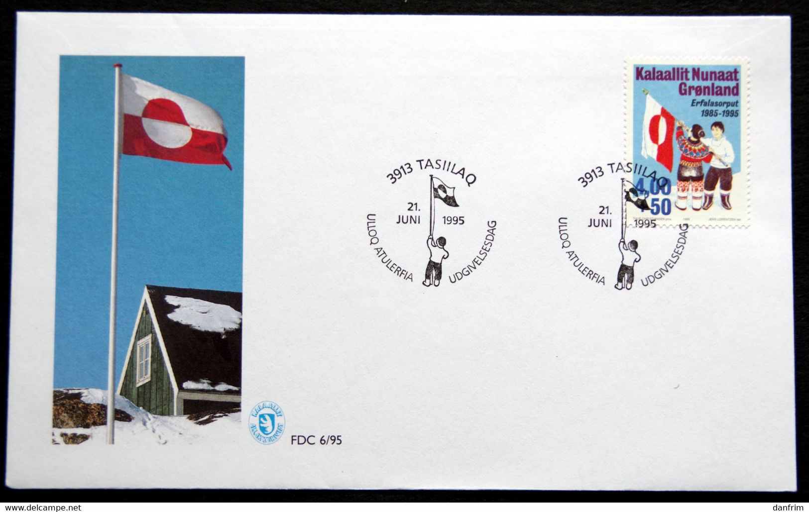 Greenland 1995 Flagge FDC   MiNr.273 ( Lot Ks) - FDC