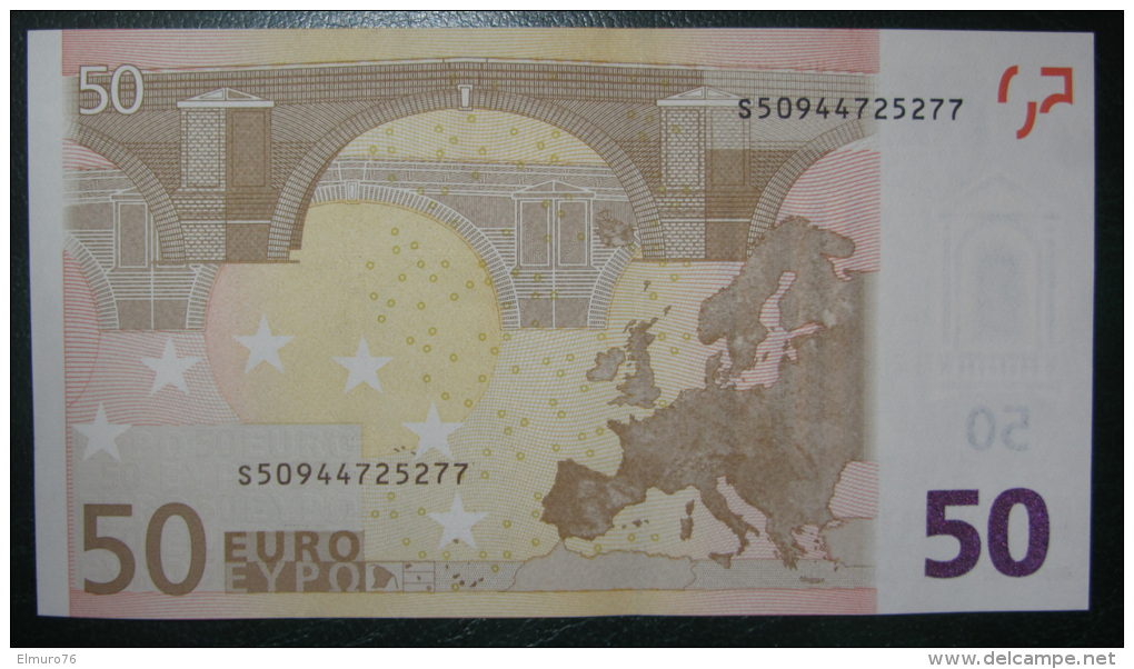 50 EURO J080E3 Italy Serie S Perfect UNC - 50 Euro