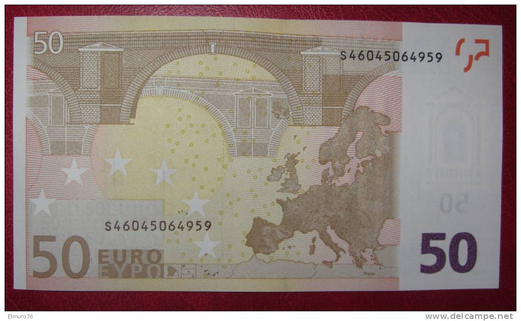 50 EURO J074G4 Italy Serie S Trichet Signature Perfect UNC - 50 Euro