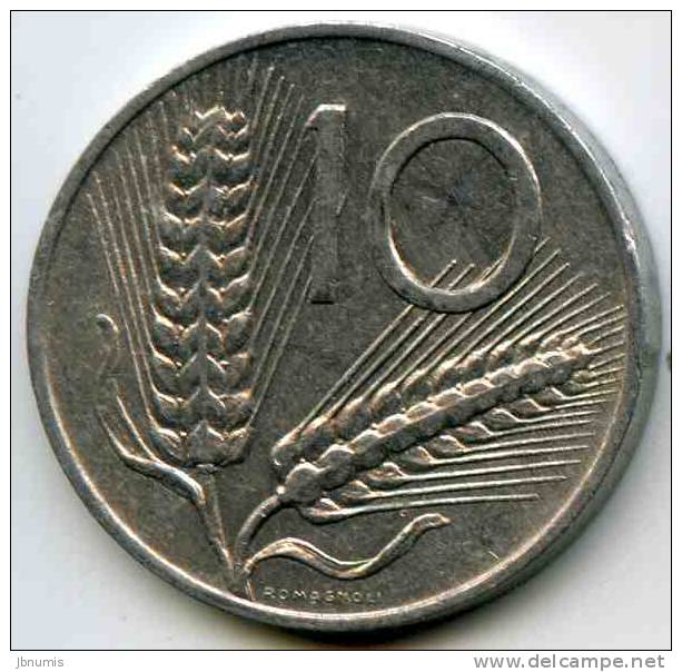 Italie Italia 10 Lire 1973 Alu KM 93 - 10 Lire